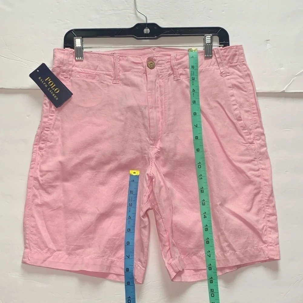 Polo Ralph Lauren Linen Shorts Classic Fit Pink Men’s Waist 30 NWT